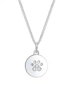 Douglas Elli Dames poot plaatje hond kat met kristallen in 925 sterling zilver aanbieding