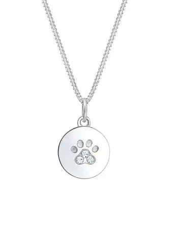 Douglas Elli Dames poot plaatje hond kat met kristallen in 925 sterling zilver aanbieding
