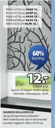 Jysk Barken rolgordijn aanbieding