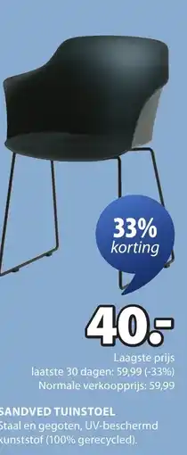 Jysk Sandved tuinstoel aanbieding