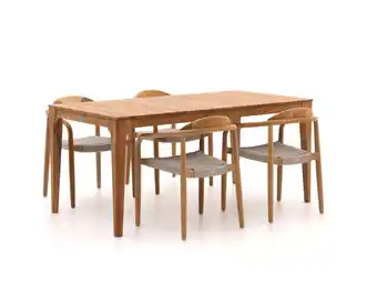 Kees Smit Bellagio Berbaro/Bruca 170cm dining tuinset 5-delig stapelbaar aanbieding