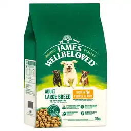 Zooplus James Wellbeloved Adult Large Breed Dog Hypoallergenic Kalkoen & Rijst - 10 kg aanbieding
