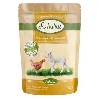 Zooplus Lukullus Naturkost Verhoudzakjes - Gevogelte & Lam (graanvrij) aanbieding