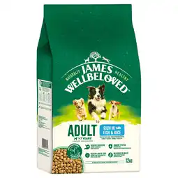 Zooplus James Wellbeloved Adult - Vis & Rijst Hondenvoer - 12 kg aanbieding