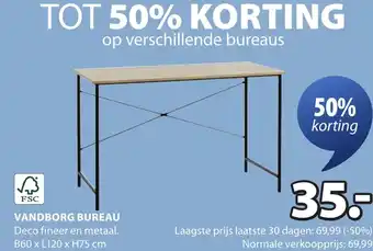 Jysk Vandborg bureau aanbieding