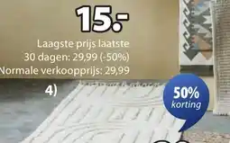Jysk Tretorn vloerkleed aanbieding