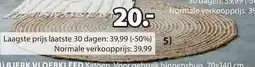 Jysk Sandeltre vloerkleed aanbieding