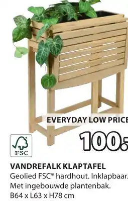 Jysk Vandrefalk klaptafel aanbieding