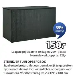 Jysk Steinkjer tuin opbergbox aanbieding