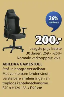 Jysk Abildaa gamestoel aanbieding