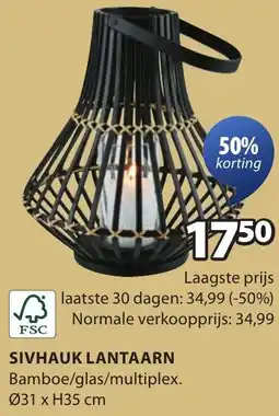 Jysk Sivhauk lantaarn aanbieding