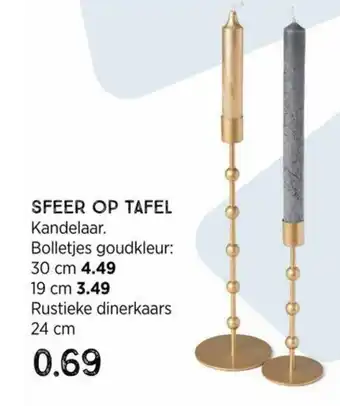 Xenos Sfeer op tafel - Rustiek dinerkaars aanbieding