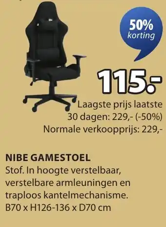 Jysk NIBE GAME aanbieding