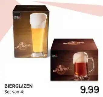 Xenos Bierglazen 4st aanbieding