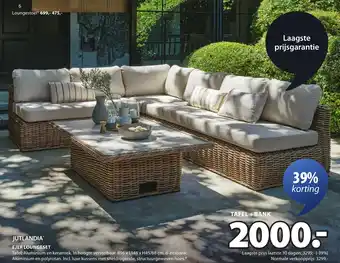 Jysk Ejer loungeset aanbieding