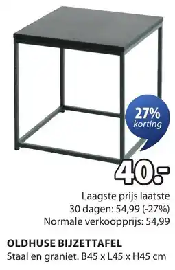 Jysk Oldhuse bijzettafel aanbieding