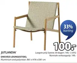 Jysk Onsved loungestoel aanbieding