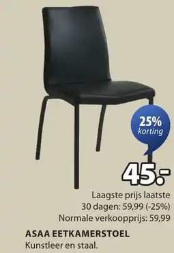 Jysk Asaa eetkamerstoel aanbieding