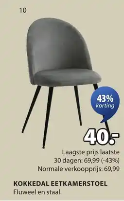 Jysk Kokkedal eetkamerstoel aanbieding