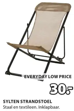 Jysk Sylten strandstoel aanbieding