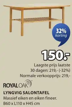Jysk Lyngvig salontafel aanbieding