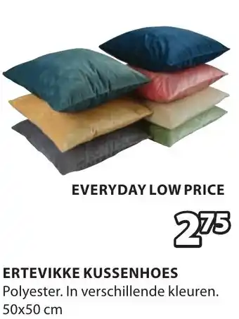 Jysk Ertevikke kussenhoes aanbieding