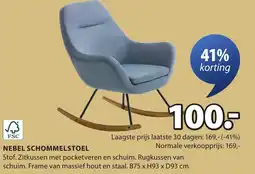 Jysk Nebel schommelstoel aanbieding