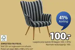 Jysk Simested fauteuil aanbieding