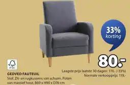 Jysk Gedved fauteuil aanbieding