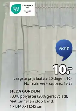 Jysk Silda gordijn aanbieding