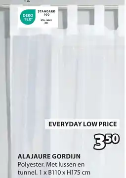 Jysk Alajaure gordijn aanbieding