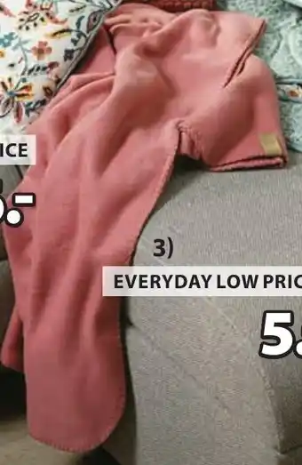 Jysk Daglilje fleeceplaid aanbieding