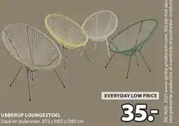 Jysk Ubberup loungestoel aanbieding