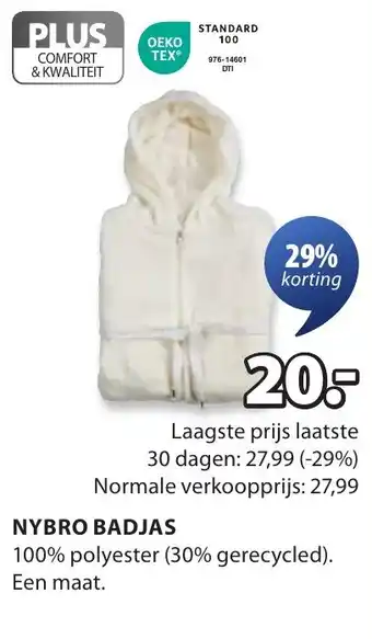 Jysk Nybro badjas aanbieding