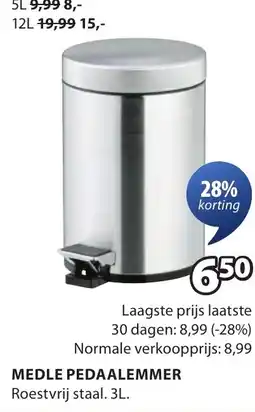 Jysk Medle pedaalemmer aanbieding