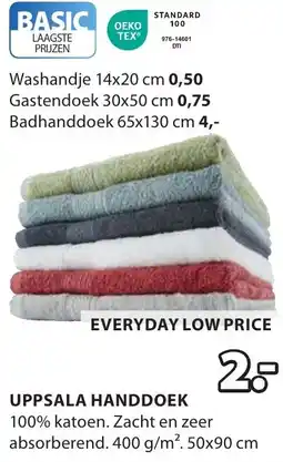 Jysk Uppsala handdoek aanbieding