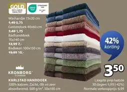 Jysk Karlstad handdoek aanbieding