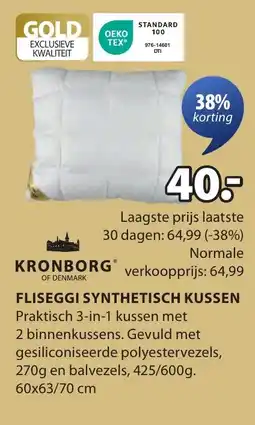 Jysk Fliseggi synthetisch kussen aanbieding