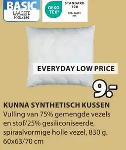 Jysk Kunna synthetisch kussen aanbieding