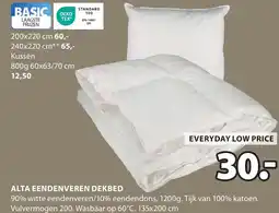 Jysk Alta eendenveren dekbed aanbieding