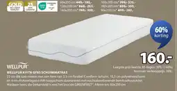 Jysk Wellpur kvita gf85 schuimmatras aanbieding