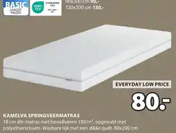 Jysk Kamelva springveermatras aanbieding