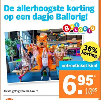 Albert Heijn Entreeticket kind aanbieding