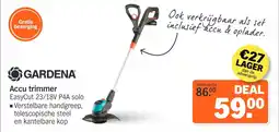 Albert Heijn Gardena Accu trimmer aanbieding
