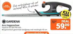 Albert Heijn Gardena Accu heggenschaar aanbieding