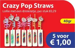 Die Grenze Crazy Pop Straws aanbieding