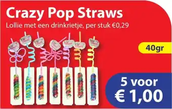 Die Grenze Crazy Pop Straws aanbieding