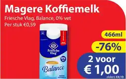 Die Grenze Magere Koffiemelk aanbieding