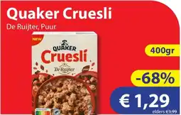 Die Grenze Quaker Cruesli aanbieding
