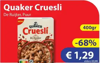 Die Grenze Quaker Cruesli aanbieding